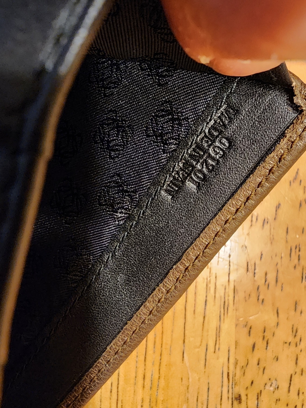 Loewe Anagram leather folding wallet in a metallic bronze - Picture 11 of 16